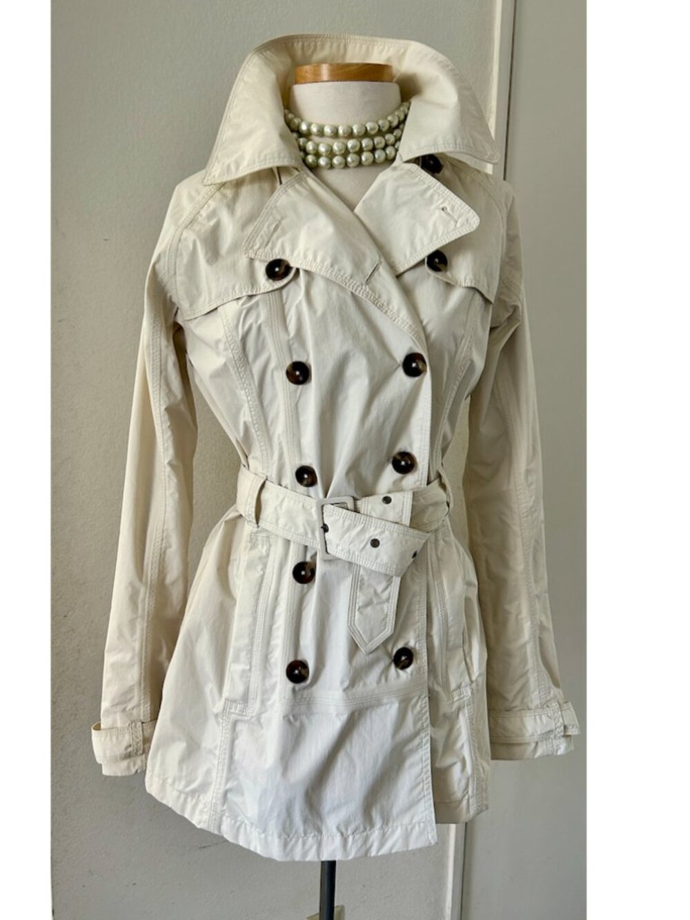 The North Face ladies belted trench coat jacket size M